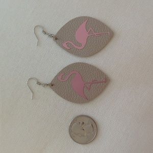 Flamingo earrings